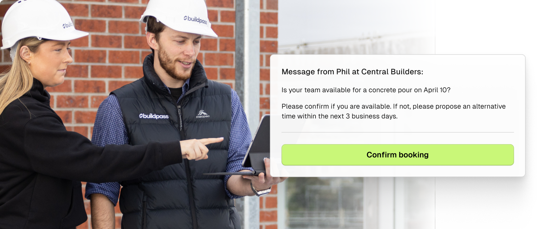 Send Automated Construction Schedule Updates
