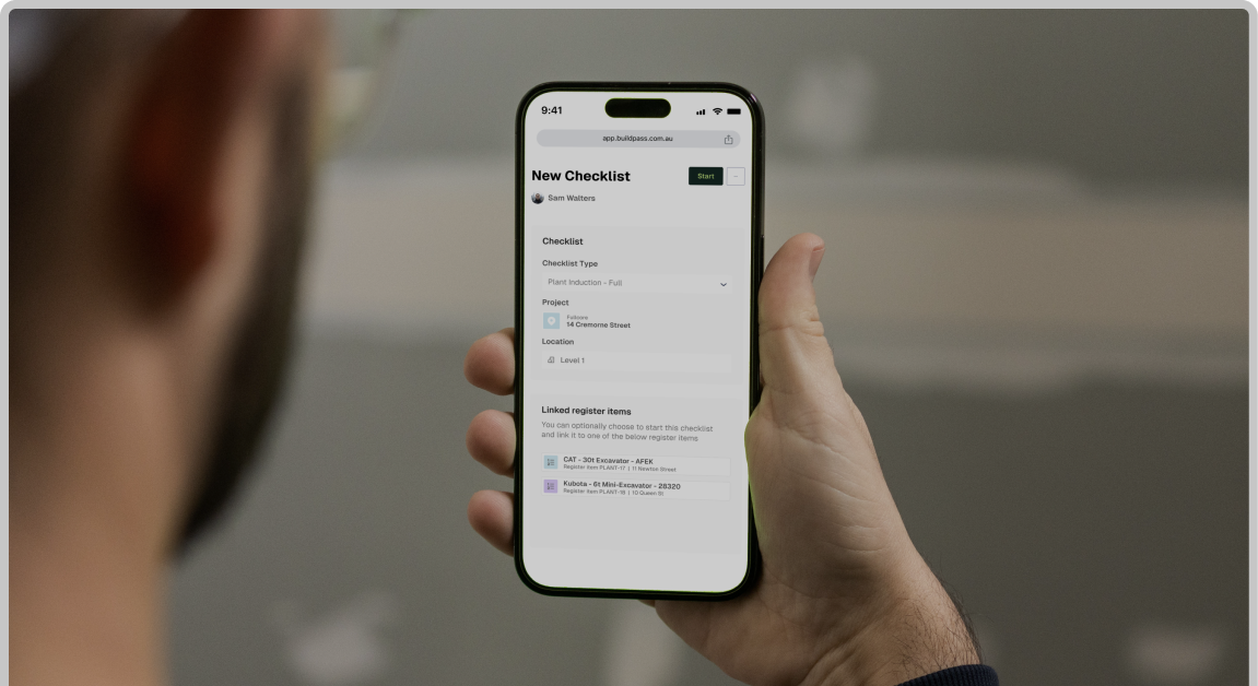 Customisable Construction Checklists for Site Safety