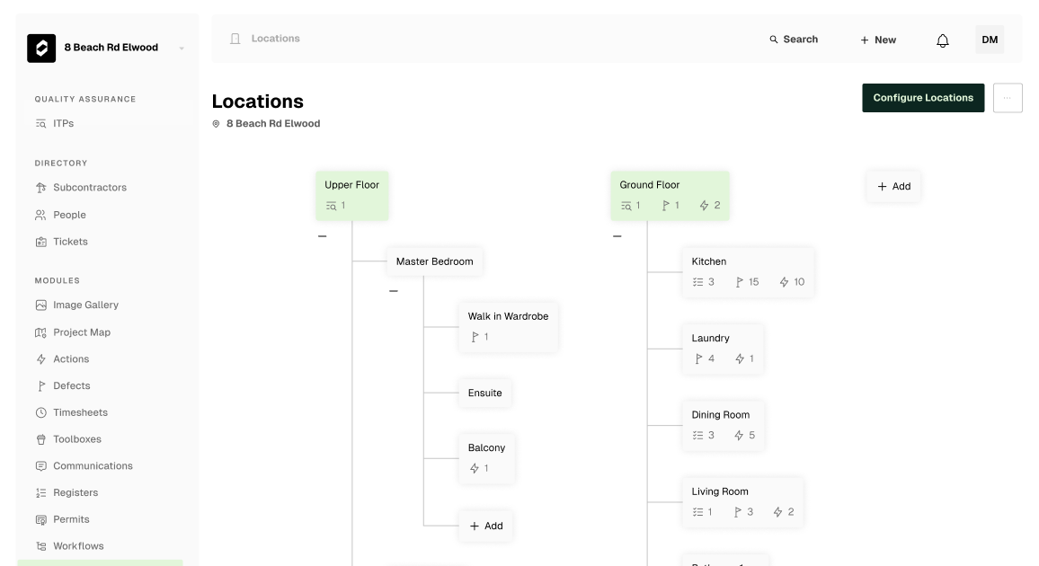 Manage Job Locations & Site Areas Easily