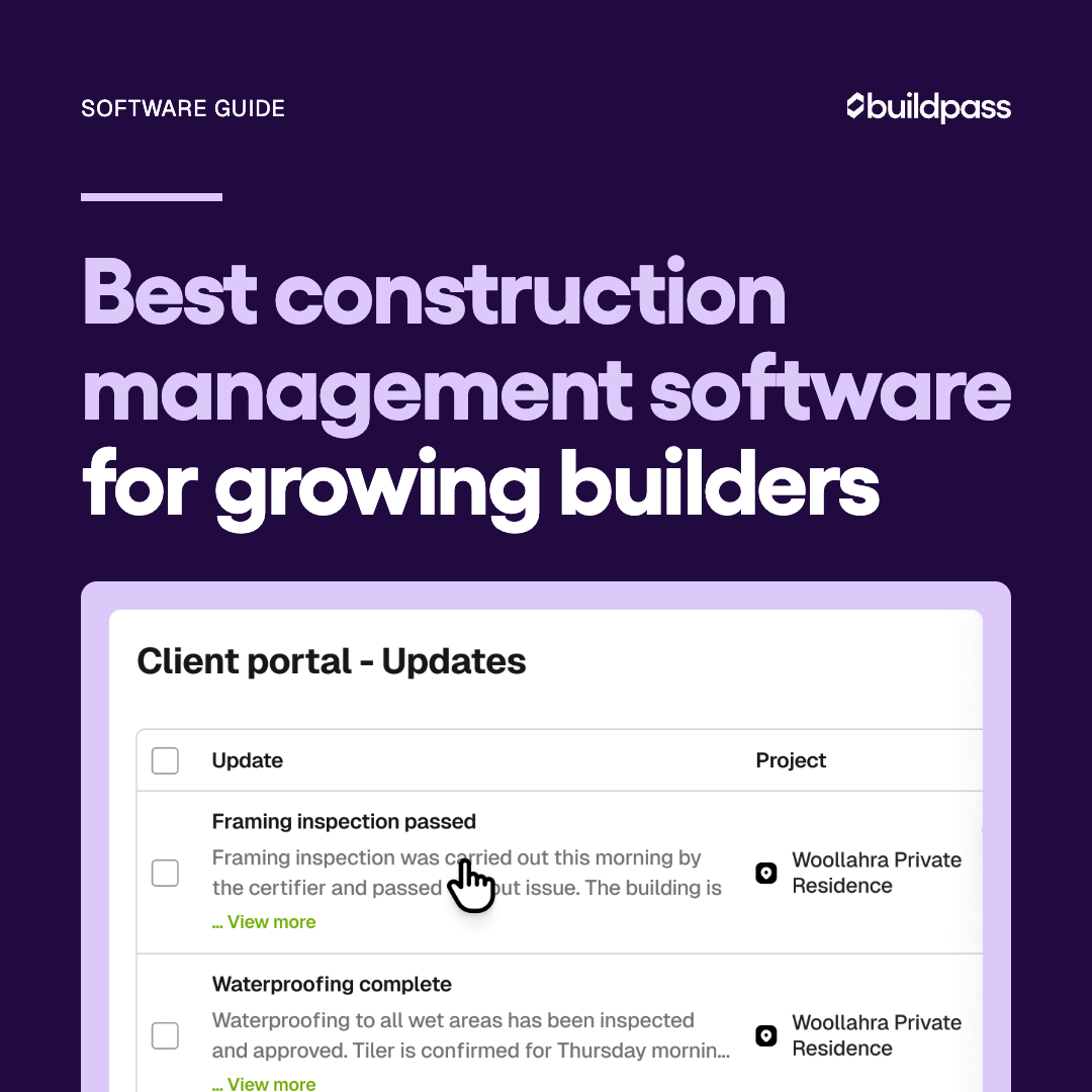 Best construction management software for growing builders