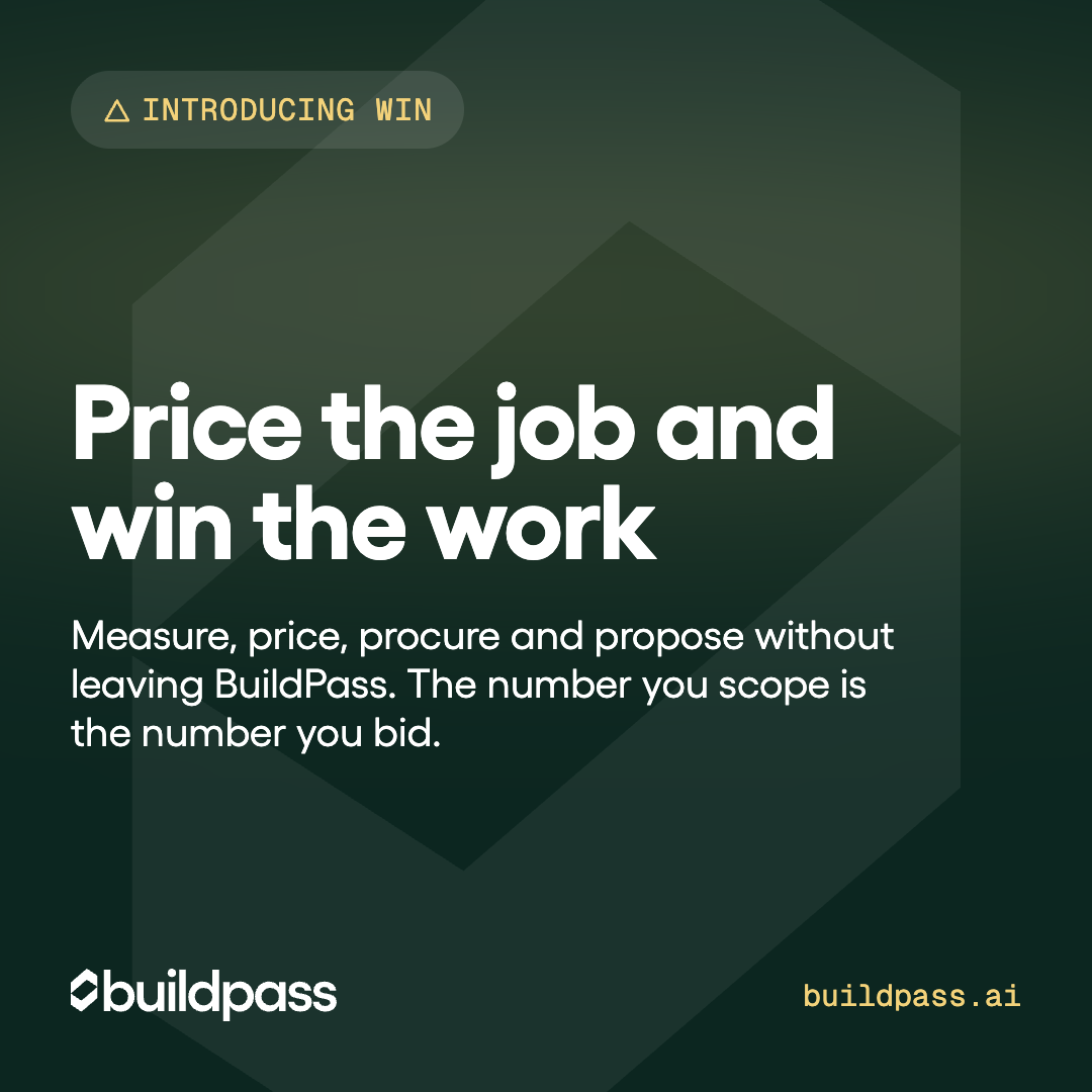 Introducing Win: price the job and win the work