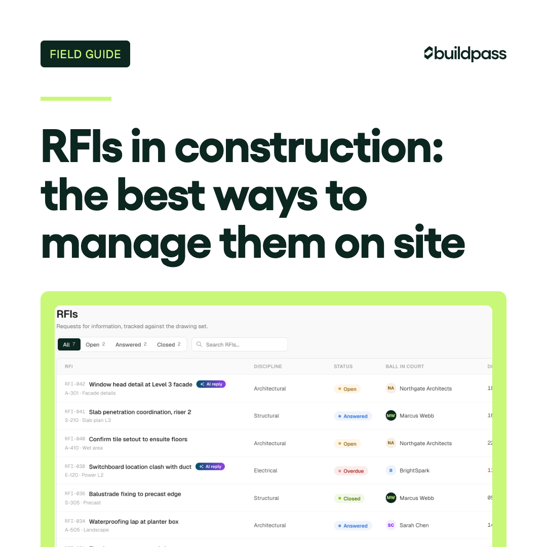 RFIs in construction: The best ways to manage them on site