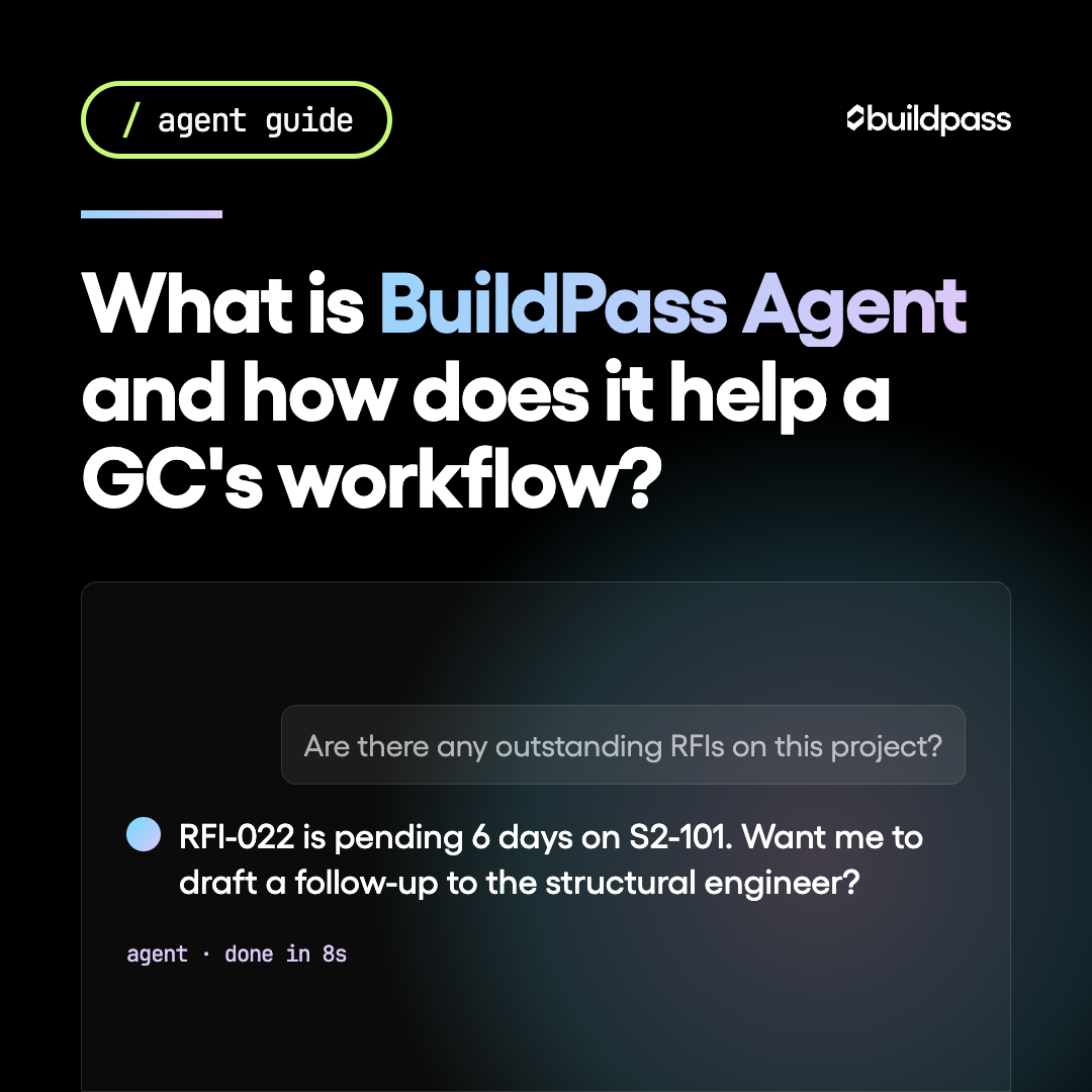 What is BuildPass Agent and how does it help a GC's workflow?