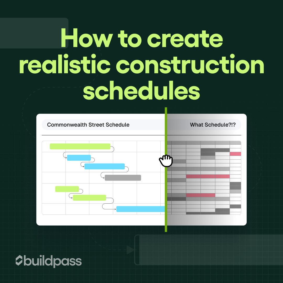 How to create realistic construction schedules