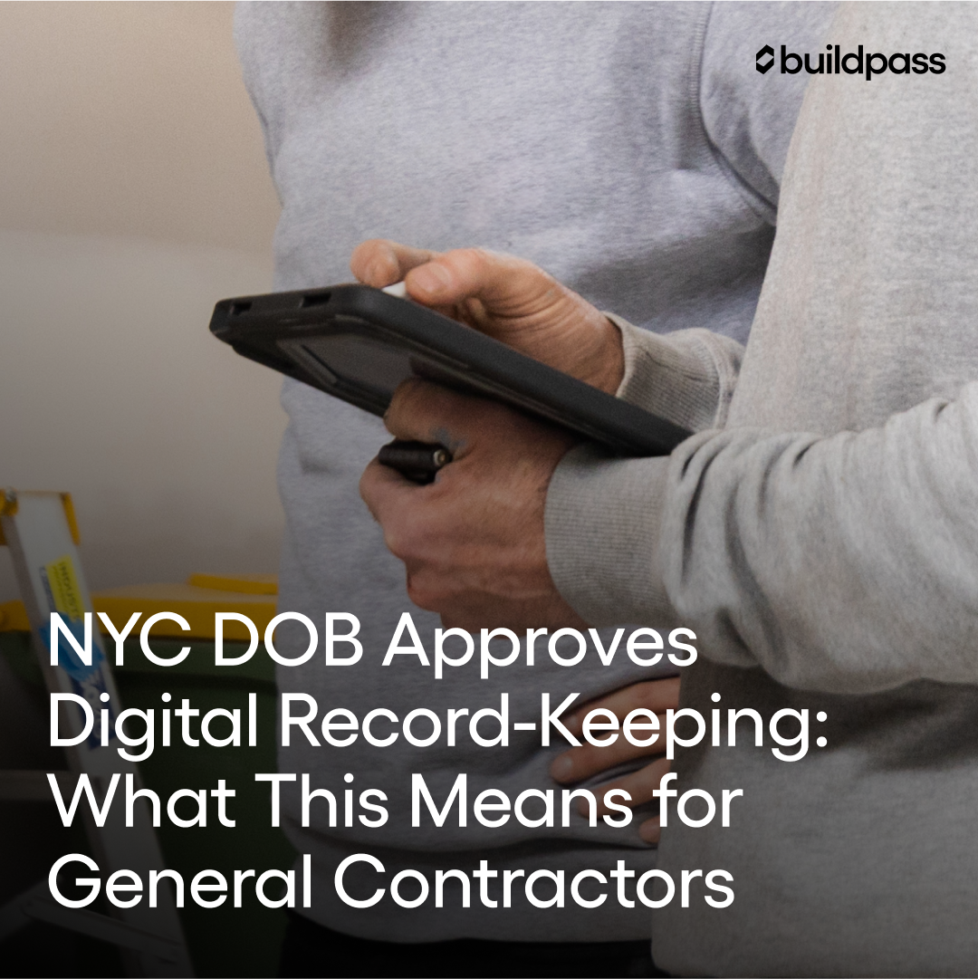NYC DOB Approves Digital Record-Keeping: What It Means for General Contractors