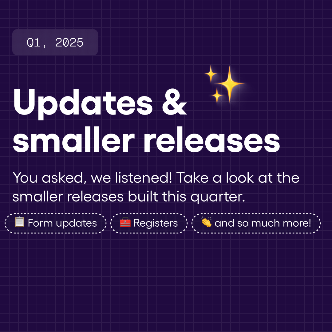 New & Improved in Q1, 2025